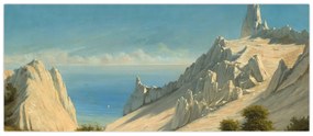 Kép - Georg Emil Libert, View of Sommerspiret, the Cliffs of Møn, reprodukciók (120x50 cm)