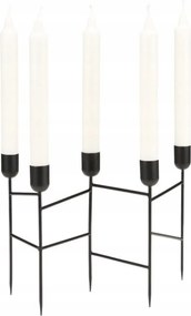 A Simple Mess Spids Gyertyatartó Fém Fekete