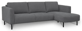 Sötétszürke sarokkanapé (jobb oldali) Hero – Scandic