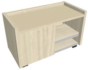 Verno mobil konténer 100 x 50 cm üveggel, bal, akác / vanília