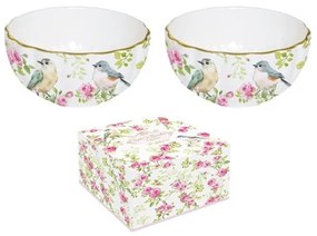 R2S.1286SPRI Porcelán tálkaszett 2db-os 12cm,250ml dobozban,Spring Time