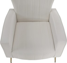 Relaxfotel, bézs Velvet szövet, BARET