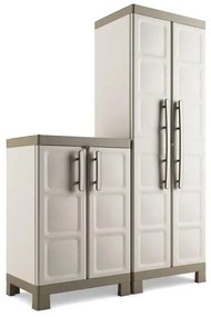 Keter Zárható alacsony Excellence LOW műanyag szekrény 2 állítható polccal