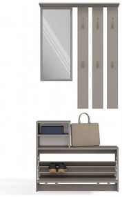 Faenza GAR előszobafal, 85x180x24 cm, agyag színű