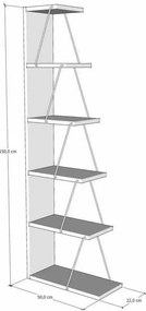 Tlos Pine könyvespolc