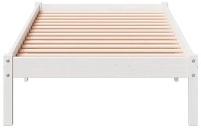 fehér tömör fenyő extra hosszú ágykeret matrac nélkül 100x210cm