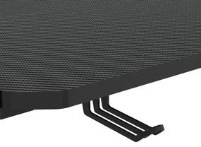 Gaming asztal SNAKE  LED RGB háttérvilágítással 100x60 cm fekete