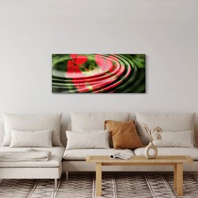 Absztrakt kép - virágok hullámokban (120x50 cm)