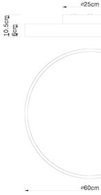 Globo 41744-48S - LED Dimmelhető mennyezeti lámpa WISS LED/48W/230V + távirányító