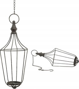 Falra Akasztható Lampion Otthoni Kert Kerti Loft Fém Teamécses