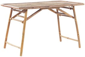 Világos bambusz étkezőasztal 120 x 69 cm MOLISE Beliani