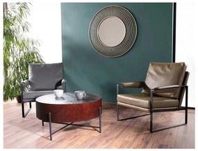 Crotone dohányzóasztal, dió / fekete