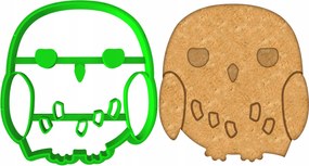 Forma Lyukasztó Sütemény- és Mézeskalácsvágó Halloweenre Bagoly 7cm