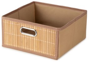 Natúr színű bambusz tárolódoboz 31x31x15 cm – Compactor