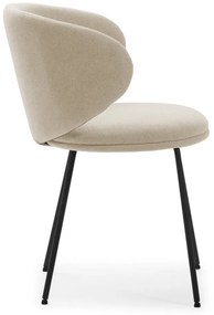 Bézs kárpitozott étkezőfotel szett 2 db-os Rush – Marckeric