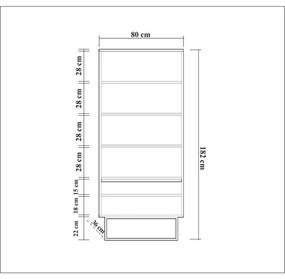 Rea Black and Walnut könyvtár