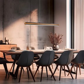 Fekete-natúr színű LED függőlámpa Deacon – Trio