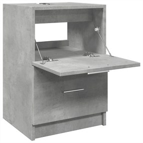 betonszürke szerelt fa mosdószekrény 40 x 37 x 59 cm
