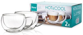 4Home Hot&Cool thermo cappuccino pohár , 2 db