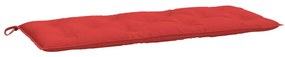 2 db piros oxford szövet kerti padpárna 120 x 50 x 7 cm