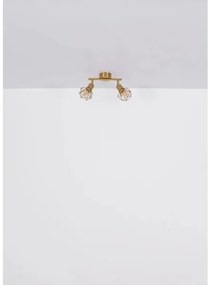 Globo 54802GB-2 - spotlámpa XARA I 2xE14/40W/230V arany