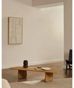 Natúr színű tölgyfa dohányzóasztal 64x146 cm Pirita – Kave Home