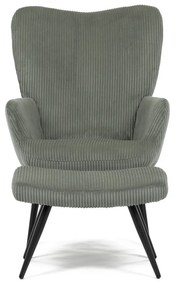 Pihenőfotel lábtartóval L7285 GRN6, zöld