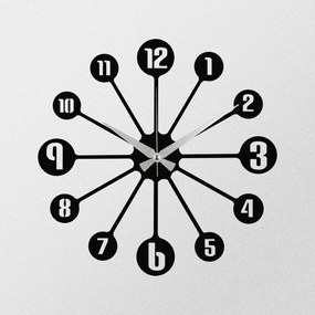 Enzoclock fém falióra, 48×48 cm – S014