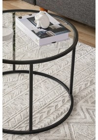 Berlin Black dohányzóasztal, 60 cm