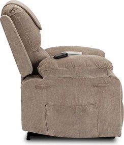 FENIX elektromos masszázsfotel felállás segítő funkcióval bézs