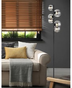 Globo 56133-6S - LED Állólámpa RIHA 6xG9/3,5W/230V füstös/fekete