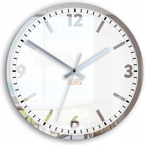 Falióra Klasszikus Csendes mechanizmus Kerek, fehér számlappal Akril