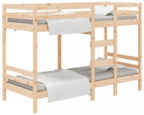 tömör fenyőfa emeletes ágy matrac nélkül 90 x 200 cm