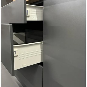 ELISE 180 cm-es grafit konyhablokk