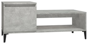 Betonszürke szerelt fa dohányzóasztal 100 x 50 x 45 cm