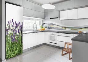 Hűtő matrica Levendula mező FridgeStick-70x190-f-107877649