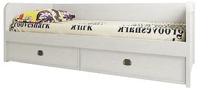 Egyszemélyes ágy 90 cm Marlene 2S (vintage fenyőfa) (ágyráccsal). 1053037