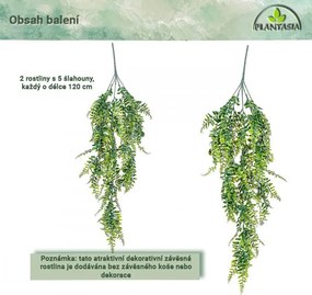 PLANTASIA Műnövény függő készlet 120 cm 2 db