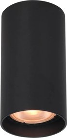 Mennyezeti spot lámpa fekete kerek cső 10 cm Italux spot nappaliba