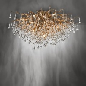 Paul Neuhaus 8092-11 - Felületre szerelhető csillár  ICICLE 14xG9/40W/230V átm. 100 cm réz