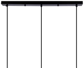 Csillár zsinóron POMPEI 3xE27/40W/230V fekete