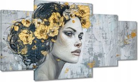 Vászonkép 160x90 Lány arany koszorúval