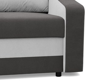 Hewlet kanapéágy, szövet anyag, bonell töltet, szürke - fehér