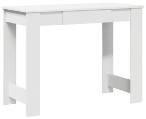 fehér forgácslap íróasztal 100x45x75 cm