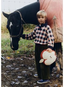Pamut gyerek párna ø 30 cm Apple – Lorena Canals