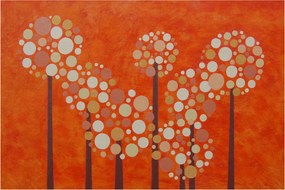 Kép - Narancssárga erdő (90x60 cm)