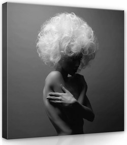 Vászonkép 80x80 Elegancia dráma árnyék fény textúra ölelés szépség