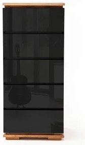 ARVI komód fekete/tölgy