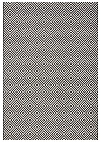 Karo fekete-fehér kültéri szőnyeg, 200 x 290 cm - NORTHRUGS