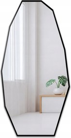 Pirit organikus tükör fekete Mdf keretben 75x150 modern